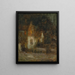 Huis bij maanlicht - Henri Le Sidaner — ingelijst kunstwerk aan de muur