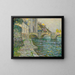 Ochtendgrijs in Moret - Henri Le Sidaner — ingelijst kunstwerk aan de muur
