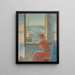 voor het raam Île d'Yeu - Henri Lebasque — ingelijst kunstwerk aan de muur