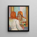 voor de spiegel - Henri Lebasque — ingelijst kunstwerk aan de muur