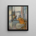 Jong meisje voor het open raam - Henri Lebasque — ingelijst kunstwerk aan de muur