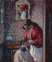 De kapsel - Henri Lebasque — weergave van het kunstwerk