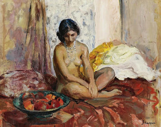 L'Égyptienne op fruitschaal - Henri Lebasque — weergave van het kunstwerk