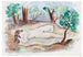van een slapend schilderij in een landschap, Saint-Tropez - Henri Lebasque — weergave van het kunstwerk