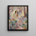 Jong meisje zittend aan de rand van een put - Henri Lebasque — ingelijst kunstwerk aan de muur