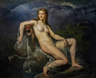 La Source ou l'Eau - Henri Lehmann — weergave van het kunstwerk