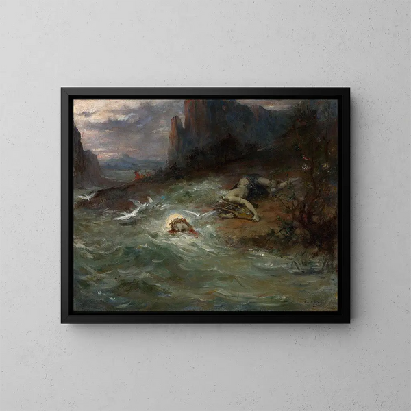 La Mort d'Orphée - Henri Léopold Lévy — framed artwork on a wall