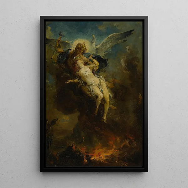 The Phoenix - Henri Léopold Lévy — framed artwork on a wall