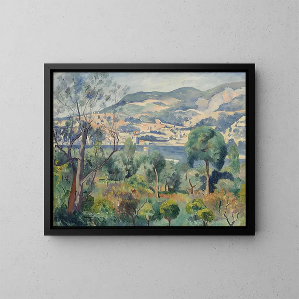 Rade de Villefranche - Henri Manguin — framed artwork on a wall