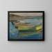 van Schepen in de omgeving van Collioure - Henri Martin — ingelijst kunstwerk aan de muur