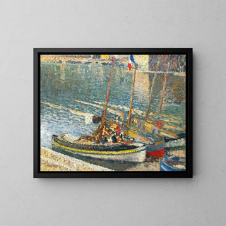 Boten in Collioure - Henri Martin — ingelijst kunstwerk aan de muur