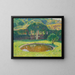 Bassin en zuidwestelijke pergola van het park van Marquayrol - Henri Martin — ingelijst kunstwerk aan de muur