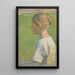 Jonge vrouw op profiel - Henri Martin — ingelijst kunstwerk aan de muur