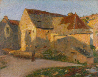 La vieille maison aux derniers rayons - Henri Martin — weergave van het kunstwerk