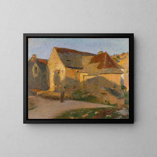 La vieille maison aux derniers rayons - Henri Martin — ingelijst kunstwerk aan de muur