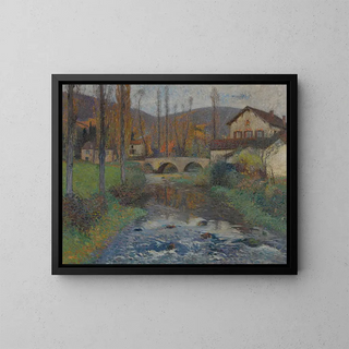 Le Pont de Labastide du Vert - Henri Martin — ingelijst kunstwerk aan de muur