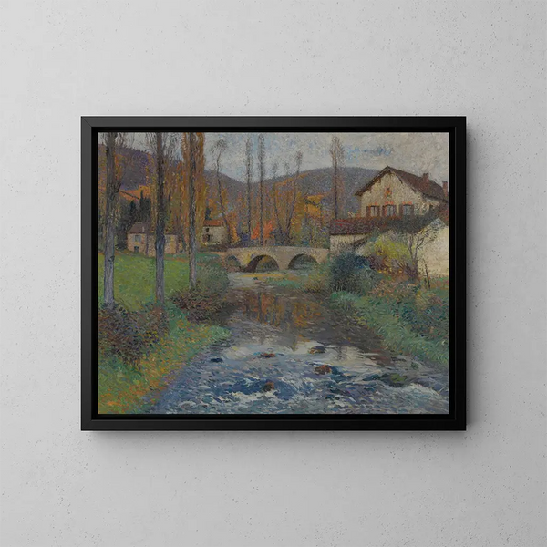 Le Pont de Labastide du Vert - Henri Martin — ingelijst kunstwerk aan de muur