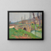 De brug onder een grijze hemel - Henri Martin — ingelijst kunstwerk aan de muur