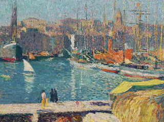Le Vieux-port de Marseille - Henri Martin — weergave van het kunstwerk