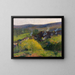 Les Chaumières au soir - Henri Martin — ingelijst kunstwerk aan de muur
