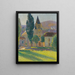 L'église de Labastide-du-Vert - Henri Martin — ingelijst kunstwerk aan de muur