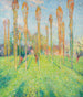 Zonnige prairie met populieren - Henri Martin — weergave van het kunstwerk