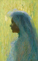 Profil au voile - Henri Martin — weergave van het kunstwerk