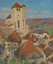 Saint-Cirq-Lapopie - Henri Martin — weergave van het kunstwerk