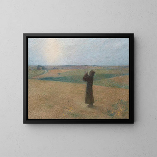 Sint Franciscus van Assisi - Henri Martin — ingelijst kunstwerk aan de muur