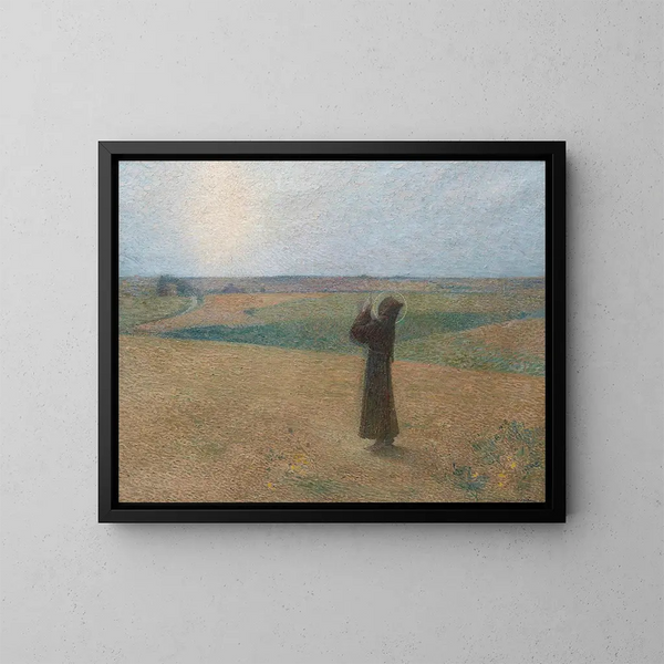 Sint Franciscus van Assisi - Henri Martin — ingelijst kunstwerk aan de muur