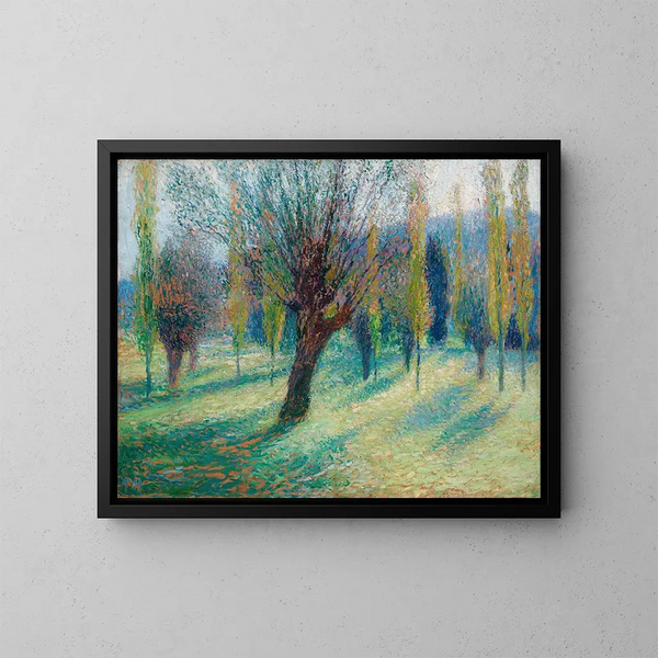 van Saules dans la vallée du Vert - Henri Martin — ingelijst kunstwerk aan de muur