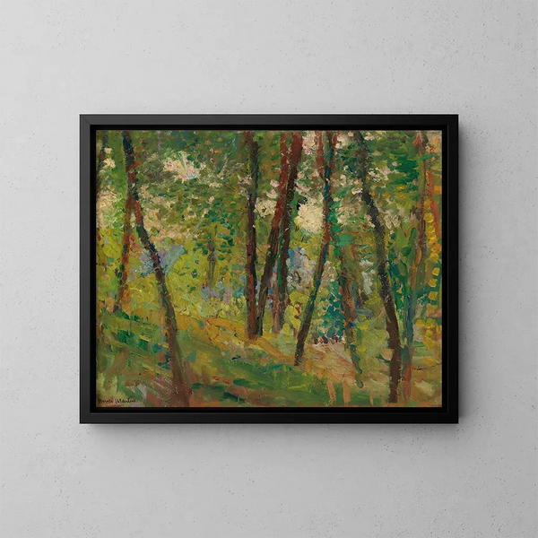 Bosgrond - Henri Martin — ingelijst kunstwerk aan de muur