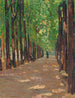 Een laan in het park van het Château de Versailles - Henri Martin — weergave van het kunstwerk