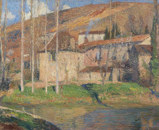 Vue van Labastide-du-Vert, Midi-Pyrénées - Henri Martin — weergave van het kunstwerk
