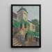 Vue d'une ferme avec un pigeonnier - Henri Martin — ingelijst kunstwerk aan de muur