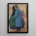 Studie voor het gedenkteken L'homme avec une couronne mortuaire de laurier - Henri Martin — ingelijst kunstwerk aan de muur