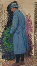 Studie voor het gedenkteken L'homme avec une couronne mortuaire de laurier - Henri Martin — weergave van het kunstwerk