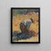 Studie voor De Oogst - Henri Martin — ingelijst kunstwerk aan de muur