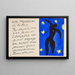 Icarus - Henri Matisse — framed artwork on a wall