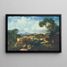 Uitzicht op het klooster van Santa Teresa vanaf de heuvels van Paula Matos - Henri Nicolas Vinet — ingelijst kunstwerk aan de muur