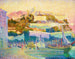 Zeilen droog in Cassis - Henri Person — weergave van het kunstwerk
