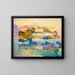 Zeilen droog in Cassis - Henri Person — ingelijst kunstwerk aan de muur