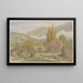 Buis-les-Baronnies vallei van de Ouvèze - Henri Rivière — ingelijst kunstwerk aan de muur