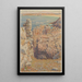 Falaises de Camaret - Henri Rivière — ingelijst kunstwerk aan de muur