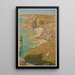 Falaises de Port Haor Morgat - Henri Rivière — ingelijst kunstwerk aan de muur