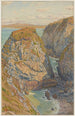 Falaises du Grand Ris Baie de Douarnenez - Henri Rivière — weergave van het kunstwerk