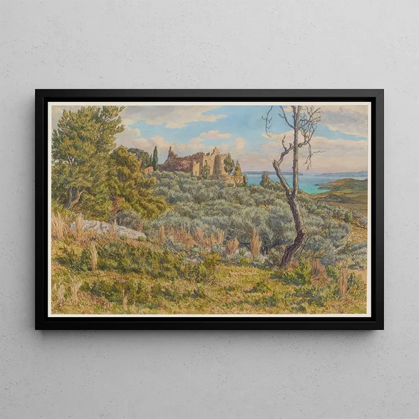 Henri Rivire - Le vieux chteau Bormes.webp