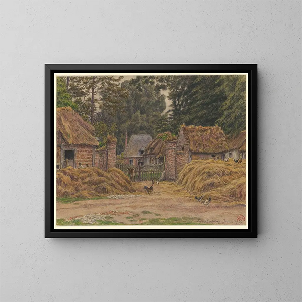 Long Fresnay - Henri Rivière — ingelijst kunstwerk aan de muur