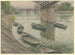 Parijs, Quai du Louvre - Henri Rivière — weergave van het kunstwerk