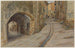 Straat Rompicou, Bormes - Henri Rivière — weergave van het kunstwerk